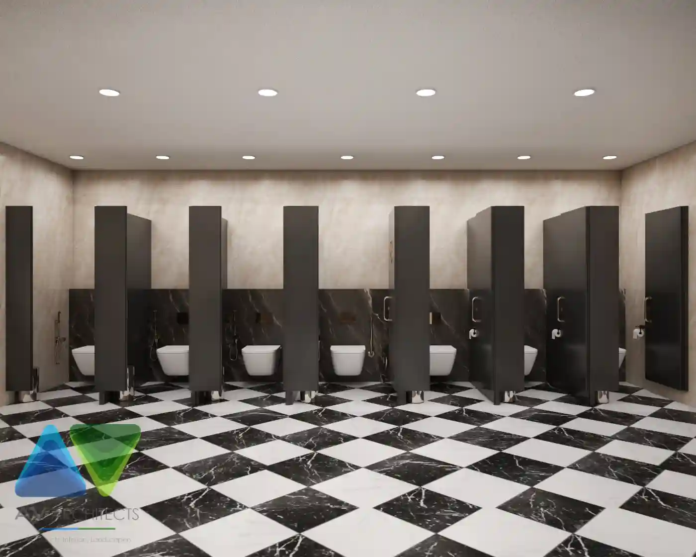Toilets commercial Interior Project